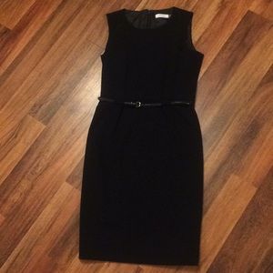 Calvin Klein Belted Sheath Dress
